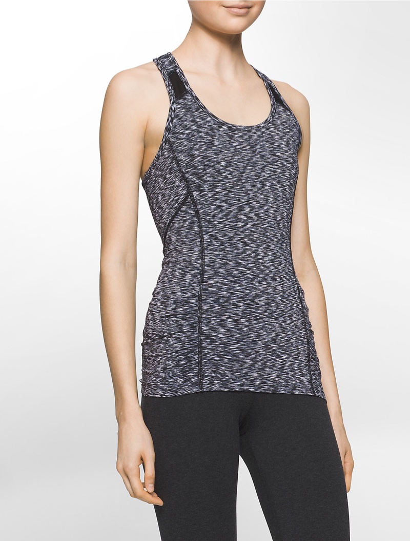 Calvin Klein Performance Space-Dye Racerback Top