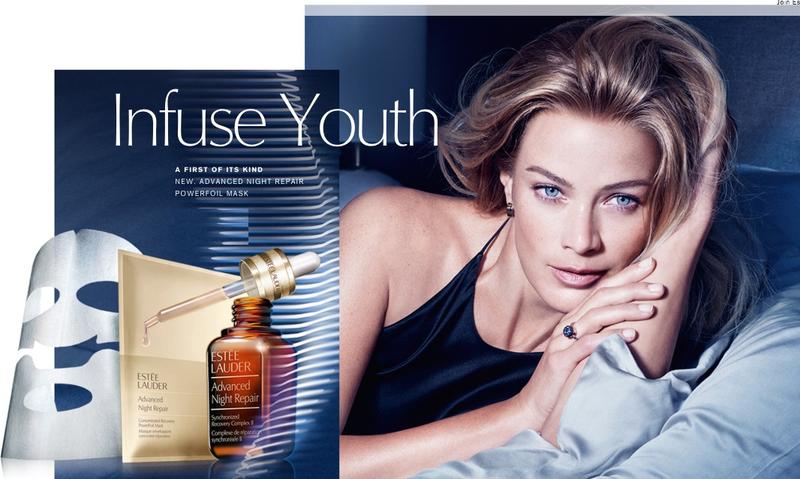 Carolyn Murphy stars in Estee Lauder Infuse Youth 2016 advertising campaign