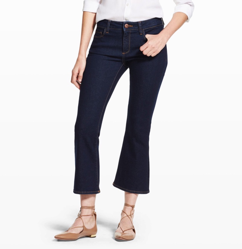 DL1961 Lara Cropped Jean in Sunset