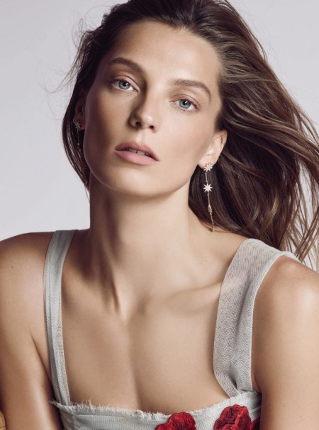 Daria Werbowy Wears the Most Romantic Spring Looks for BAZAAR UK