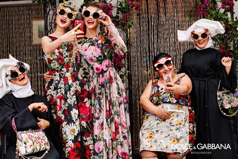 An image from Dolce & Gabbana's spring 2016 eyewear campaign