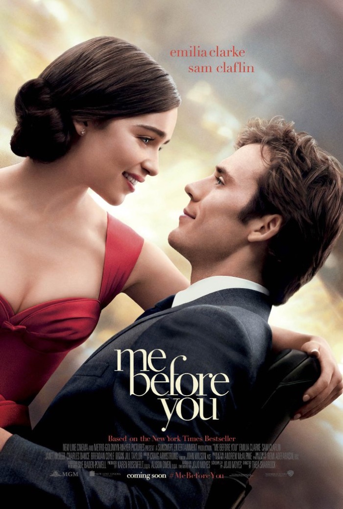 Emilia Clarke and Sam Claflin in Me Before You movie poster