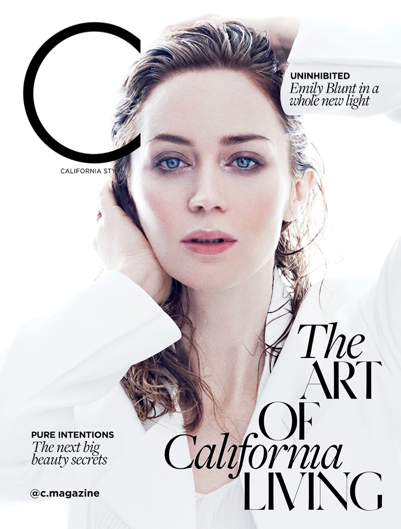 Emily Blunt on C Magazine April 2016 Cover