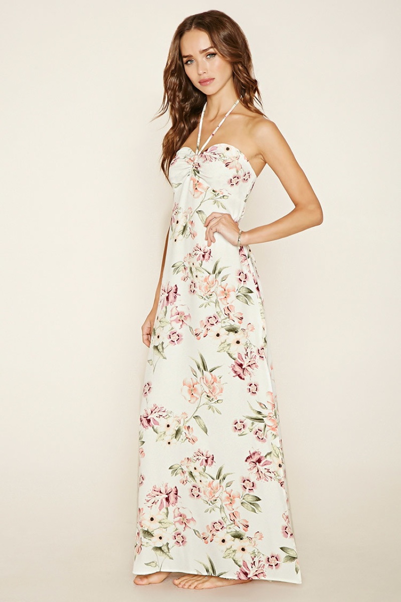 Forever 21 Floral Print Maxi Dress