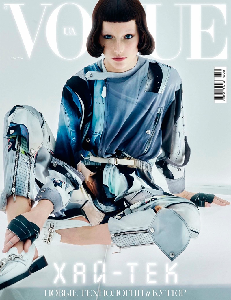 Josephine le Tutour on Vogue Ukraine May 2016 Cover