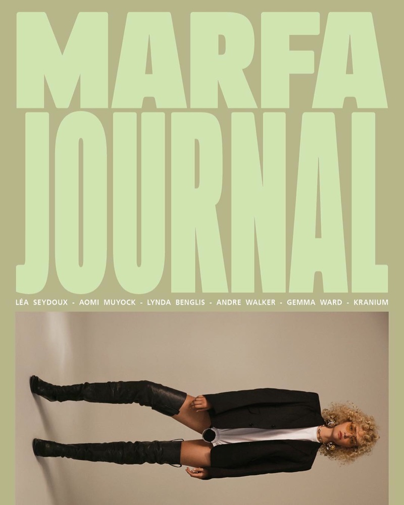 Gemma Ward on Marfa Journal #5 Cover