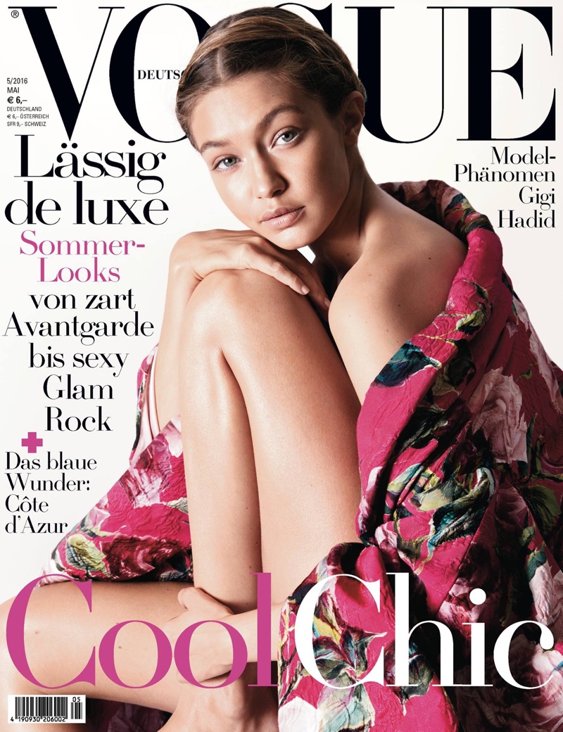Gigi Hadid on Vogue Germany May 2016 Cover