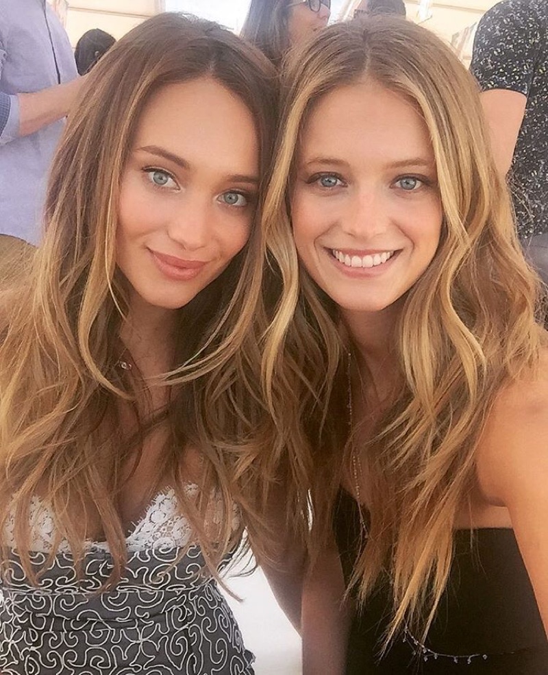 Hannah Davis and Kate Bock take a selfie at Sports Illustrated Swimsuit event. Photo: Instagram