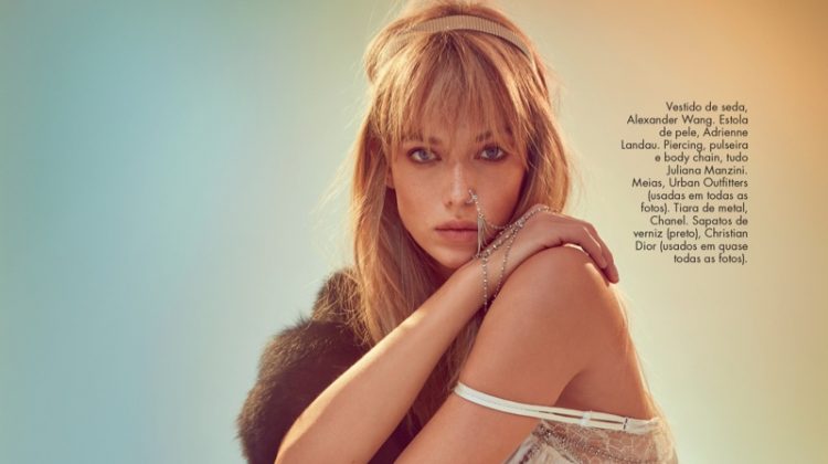 Hannah Ferguson is a Rock & Roll Princess in ELLE Brazil