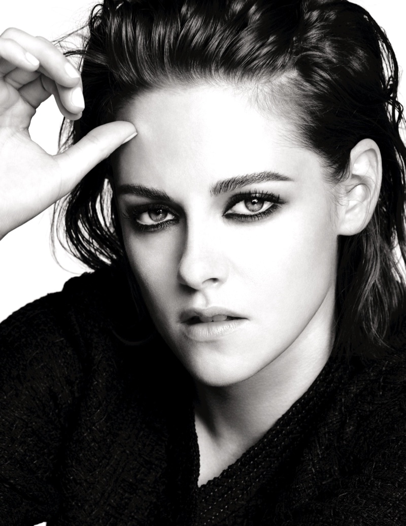 Photographed by Mario Testino, Kristen Stewart models Chanel Makeup