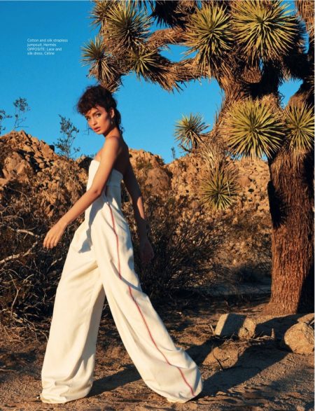 Luma Grothe Wears Glamorous Desert Style in BAZAAR Singapore Luma Grothe Wears Glamorous Desert Style in BAZAAR Singapore
