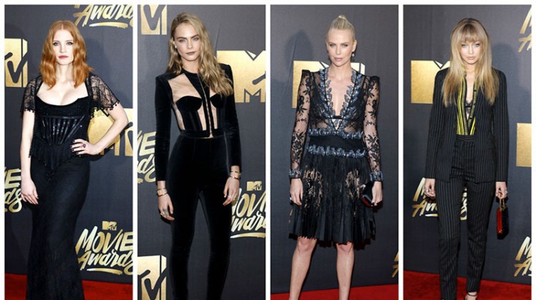 The Stars Stepped Out in Black at the 2016 MTV Movie Awards