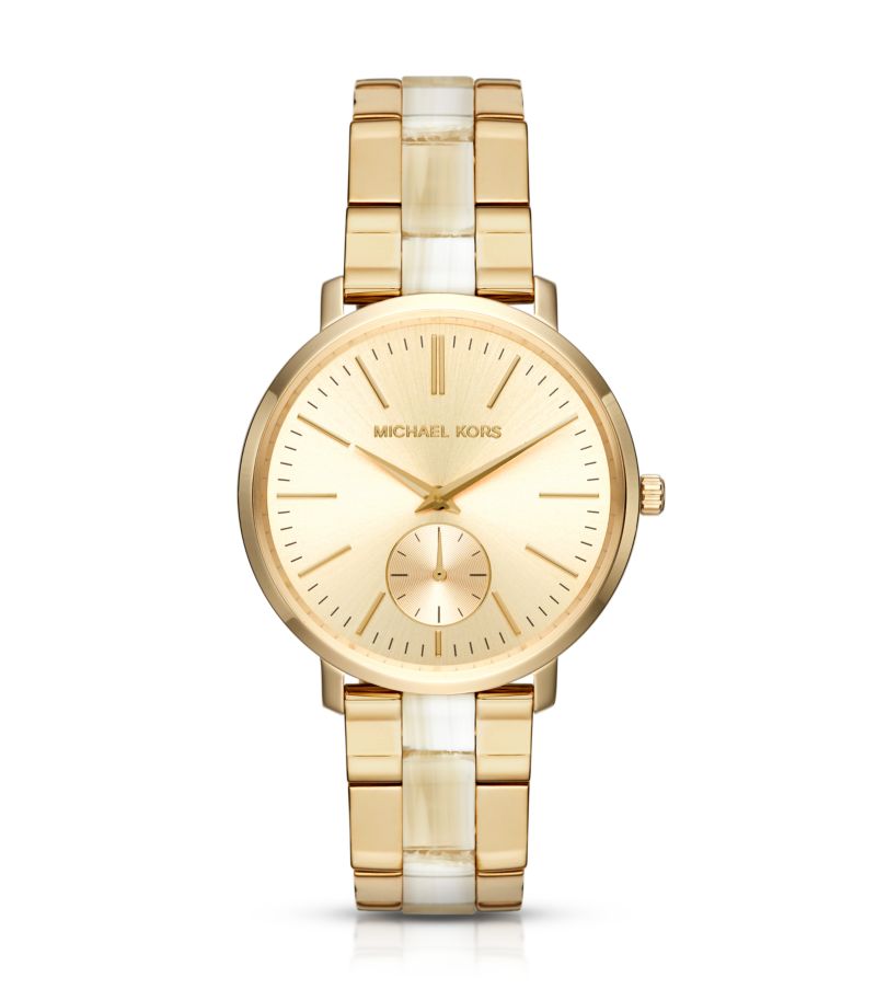 Michael Kors Jaryn Gold Tone & Acetate Watch