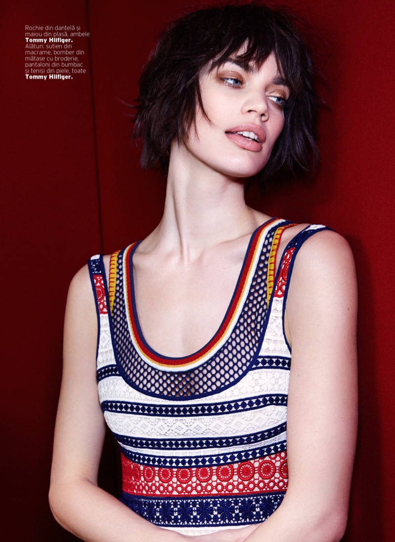 Rianne embraces colorful stripes from Tommy Hilfiger