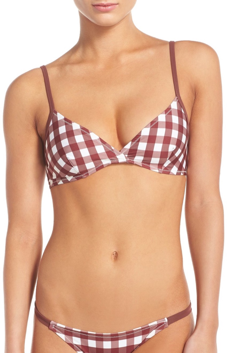 Solid & Striped Belle Gingham Bikini Top