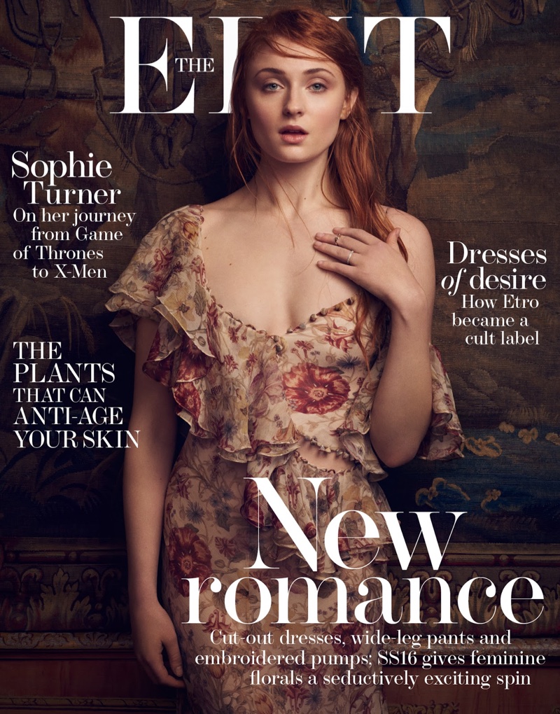 Sophie Turner on the Edit April 14, 2016, Cover