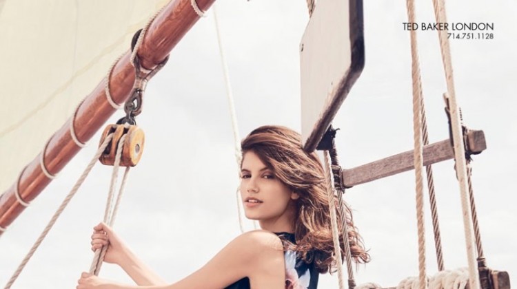 Antonina Petkovic Models Seafaring Fashions for South Coast Plaza