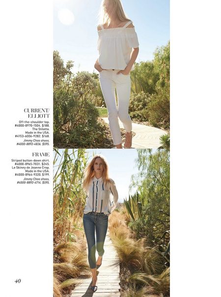 Daria Strokous Wears Modern Boho Looks for Saks