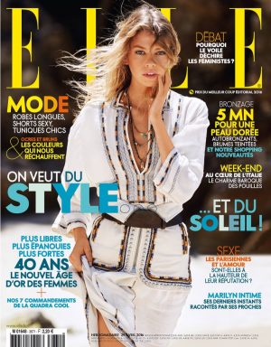 Stella Maxwell Models the Ultimate Beach Fashions in ELLE France ...