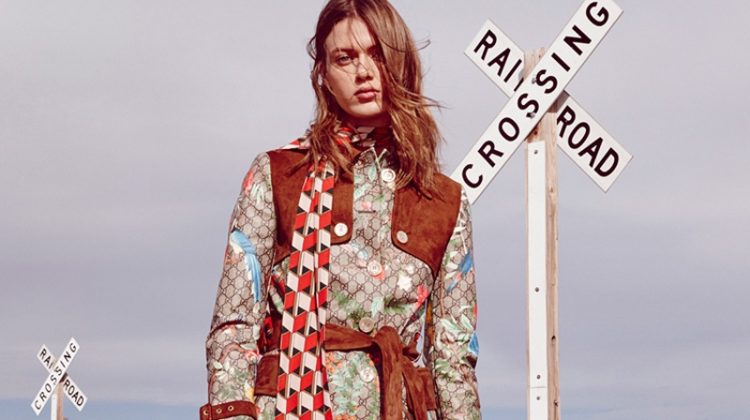Tess Hellfeuer Models the Spring Collections for Marie Claire Italia