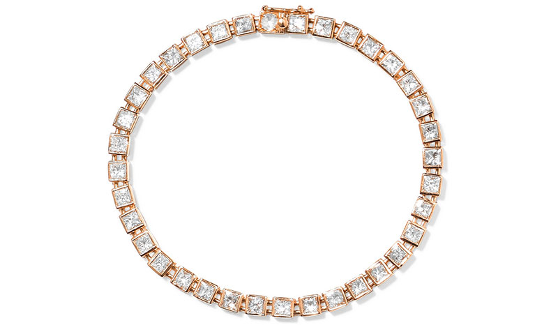 Tiffany & Co. T Tennis 18-Karat Rose Gold Diamond Bracelet