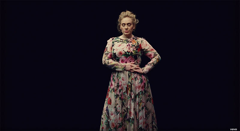 Adele wears Dolce & Gabbana dress in Send My Love music video