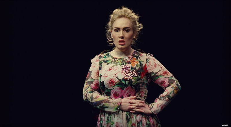 Adele wears Dolce & Gabbana dress in Send My Love music video