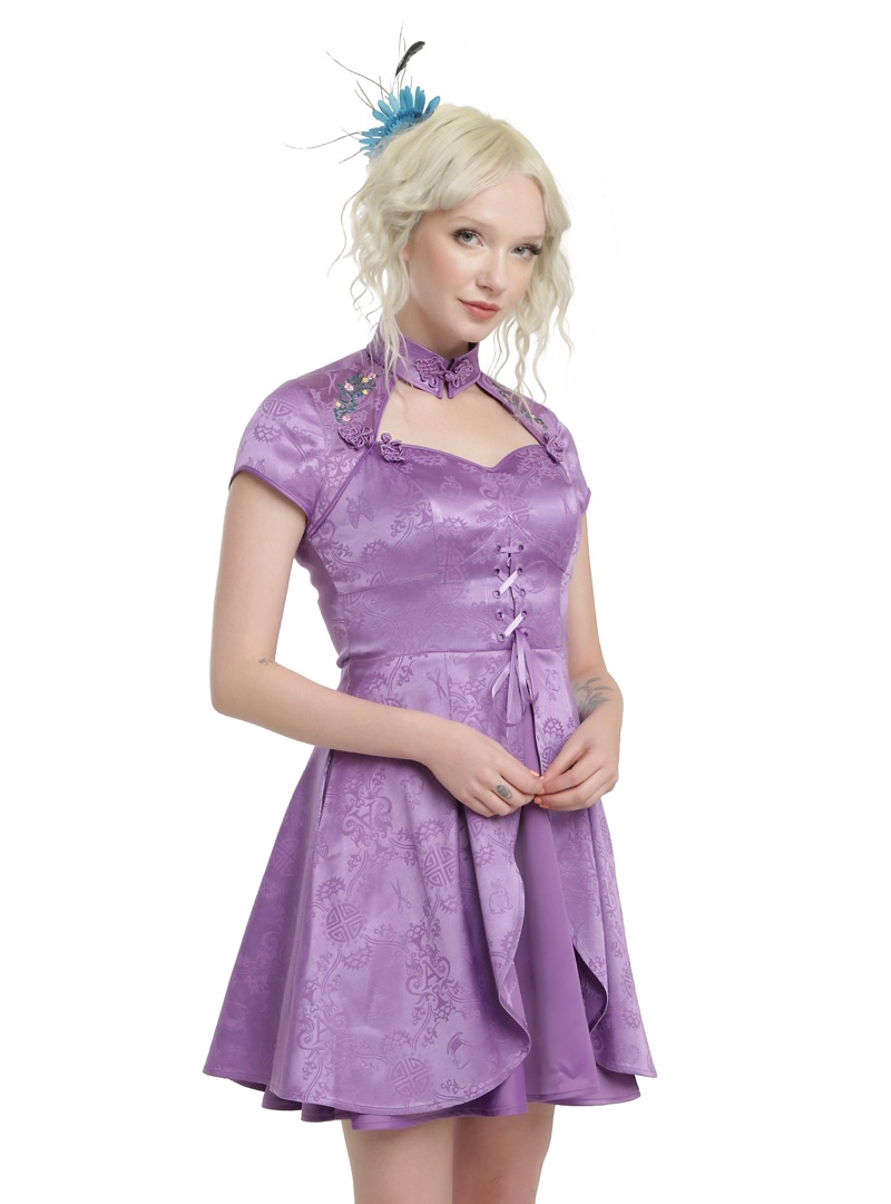 Alice Through the Looking Glass Purple Adventure Dress
