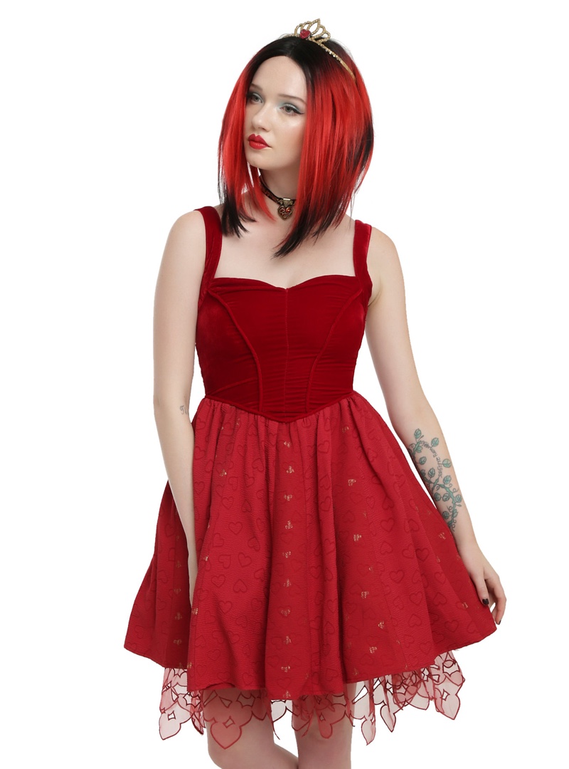 Alice Through the Looking Glass Red Heart Queen Dress