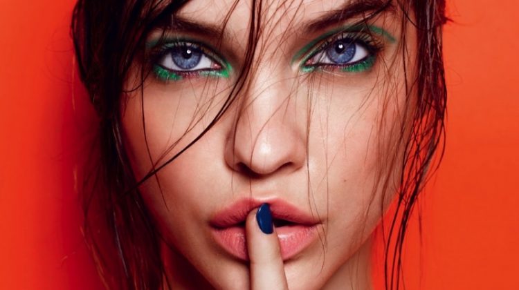 Barbara Palvin Tries On Colorful Beauty Looks for Allure Russia