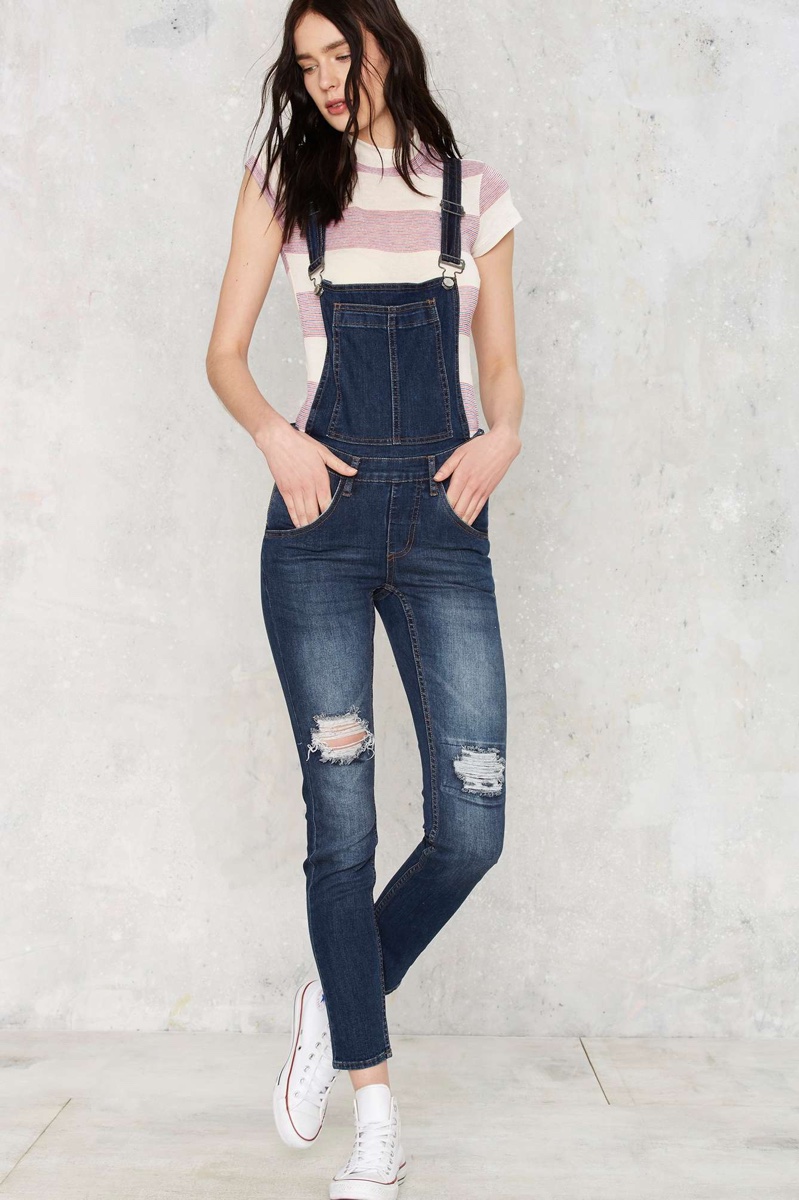 Cheap Monday Ripped Overalls