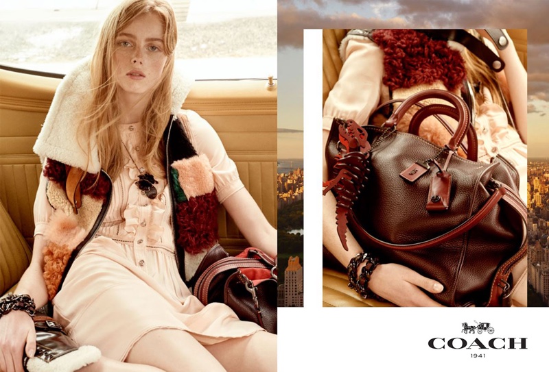 Rianne van Rompaey stars in Coach's pre-fall 2016 campaign