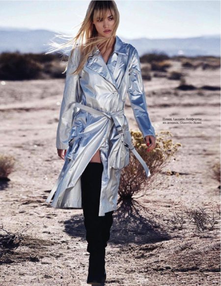 Cora Keegan Models the New Metallics for ELLE Russia Editorial Cora Keegan Models the New Metallics for ELLE Russia Editorial