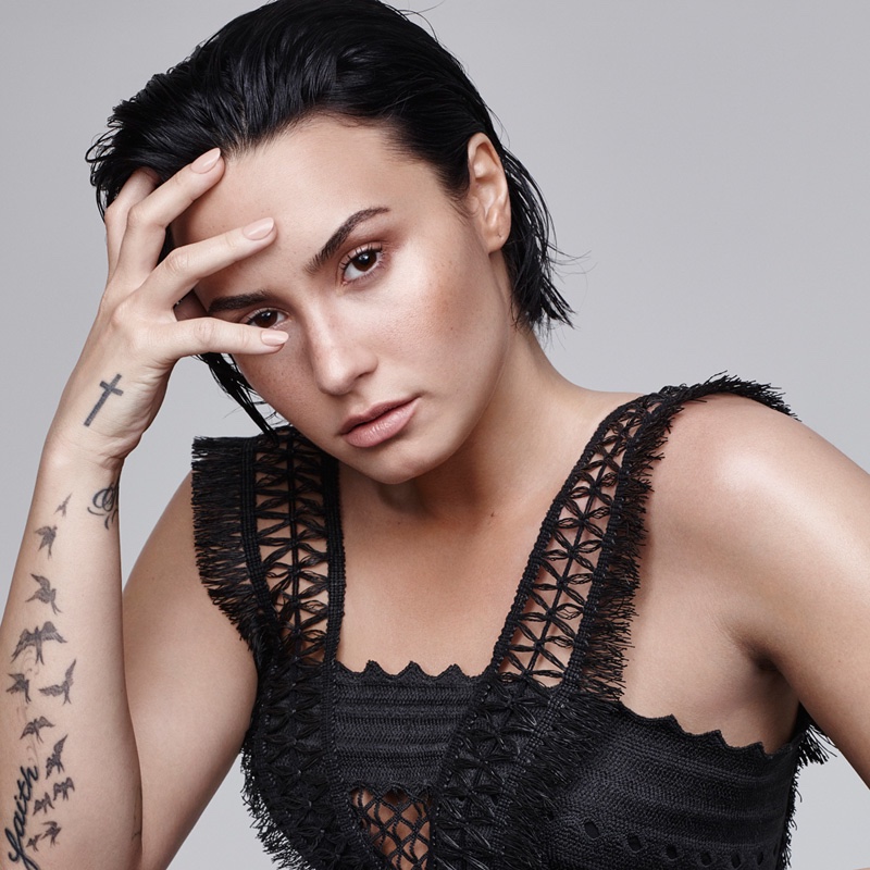 Photographed by Nagi Sakai, Demi Lovato stars in a beauty feature