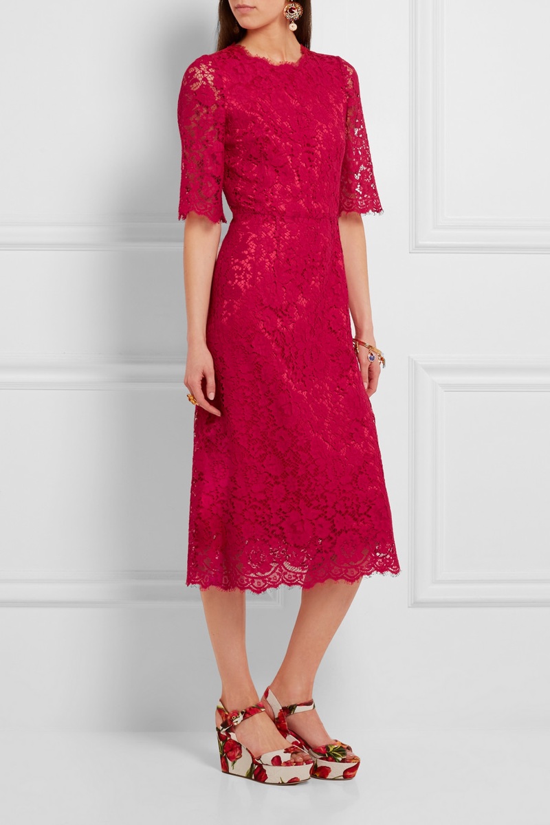 Dolce & Gabbana Guipure Lace Dress