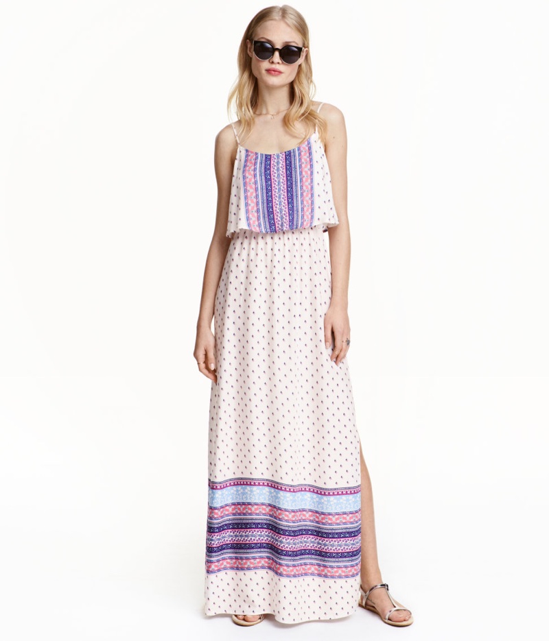 H&M Divided Patterned Maxi Dress
