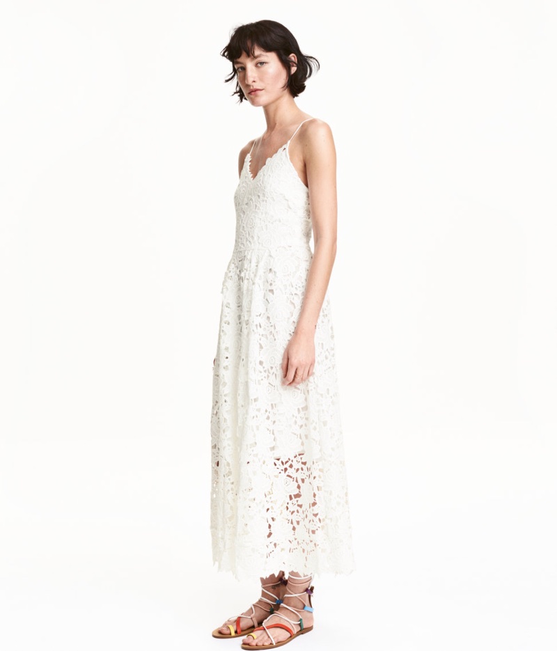 H&M White Lace Dress