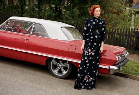 Karen Elson Explores Nashville for Bergdorf Goodman's Pre-Fall Catalog