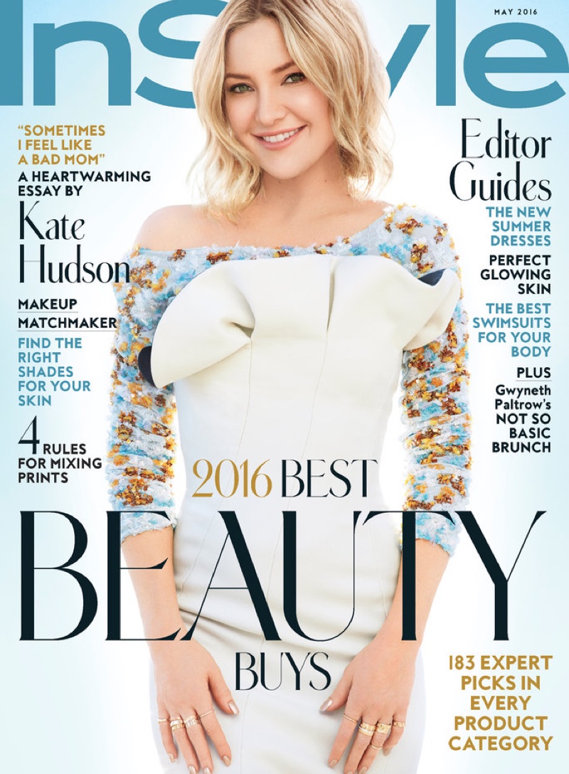Kate Hudson on InStyle Magazine May 2016 Cover