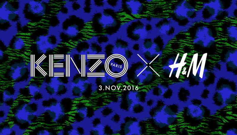 Kenzo x H&M coming November 3, 2016