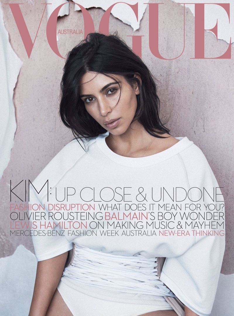 Kim Kardashian on Vogue Australia June 2016 Cover