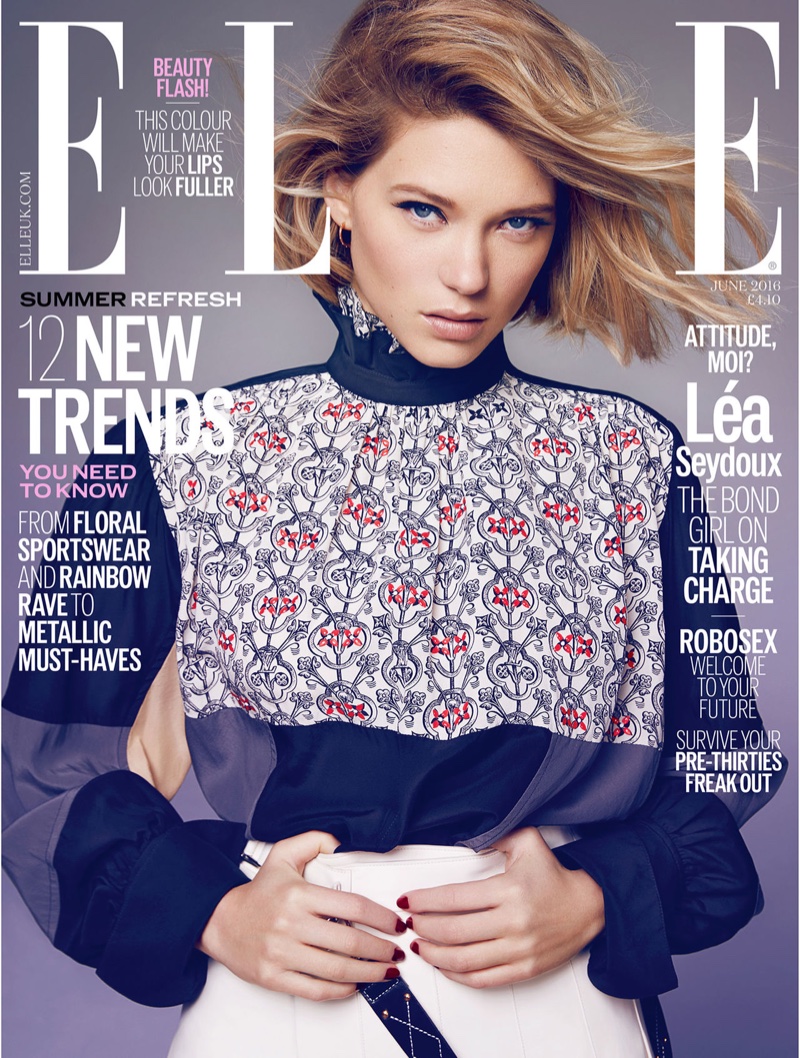 Lea Seydoux Stars in ELLE UK, Talks Going Naked on Film – Fashion Gone Rogue