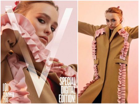 Lily-Rose Depp Poses on V Magazine's First Digital Cover Lily-Rose Depp Poses on V Magazine's First Digital Cover