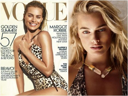 Margot Robbie Makes a Case for Animal Print on First Vogue Cover Margot Robbie Makes a Case for Animal Print on First Vogue Cover