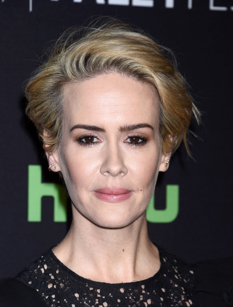 MARCH 2016: Sarah Paulson attends a 2016 Paleyfest Panel for American Horror Story Hotel wearing a smokey eyed makeup look. Photo: Ga Fullner / Shutterstock.com