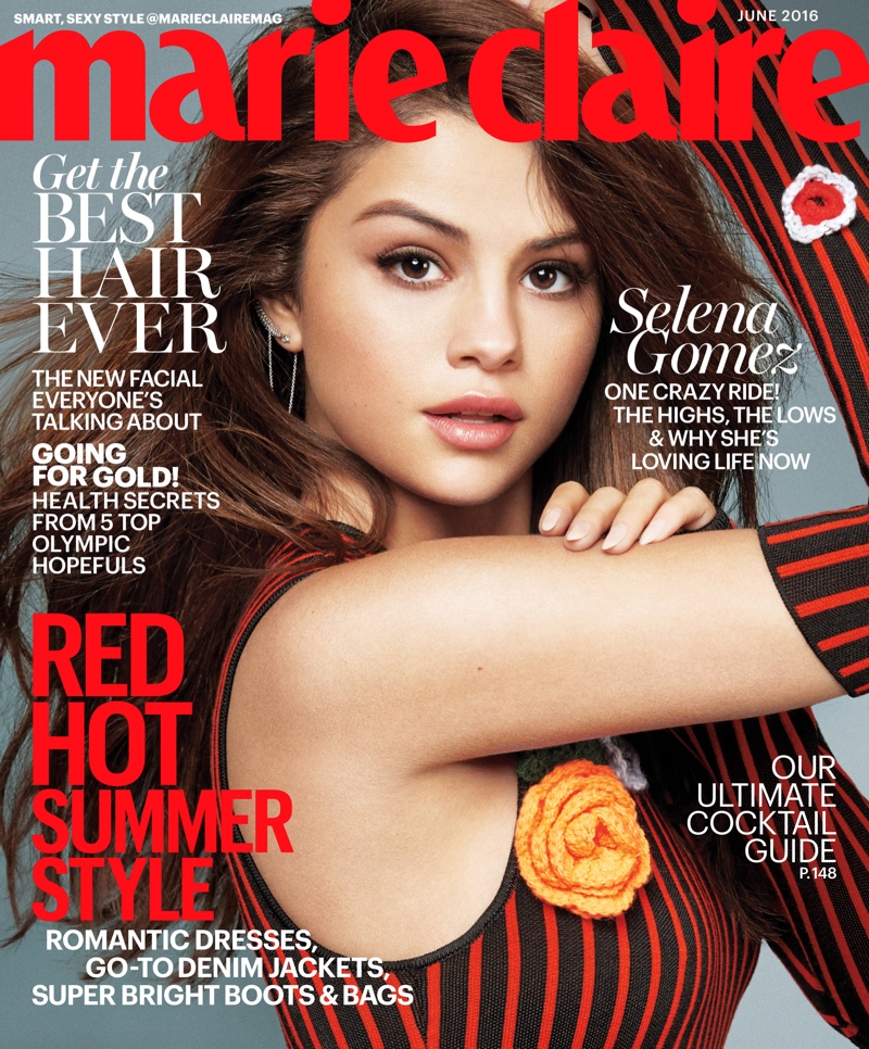 Selena Gomez on Marie Claire June 2016 Cover