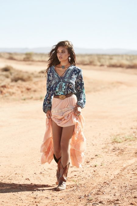 Shanina Shaik Models Western Looks for Spell's Fall 2016 Collection Shanina Shaik Models Western Looks for Spell's Fall 2016 Collection