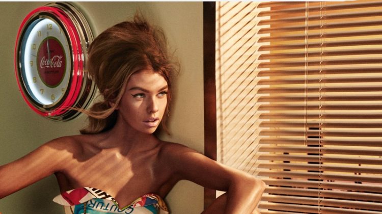 Stella Maxwell Wears Jeremy Scott’s Colorful Designs for The Daily Summer