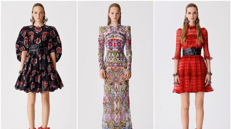 Alexander McQueen Embraces Romantic Florals for Resort 2017