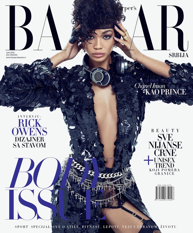 Chanel Iman on Harper's Bazaar Serbia June 2016 Cover